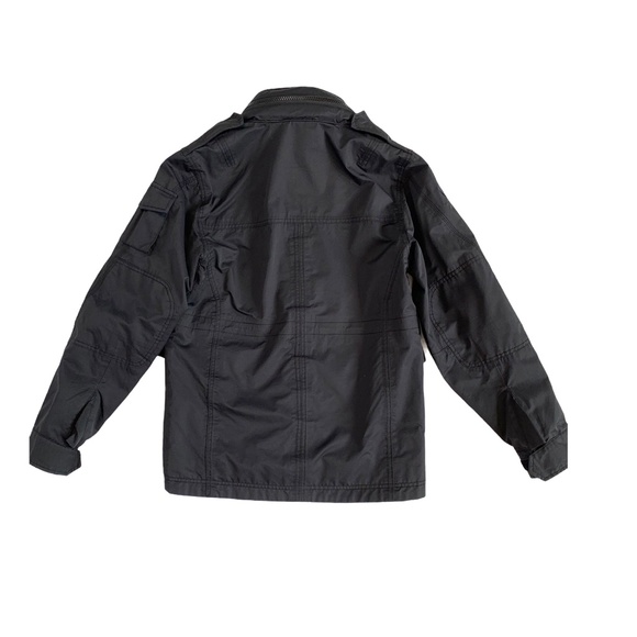I.Spiewak & Sons Black Field Jacket Pocket Front Hooded Cargo Adventure… - Picture 4 of 7